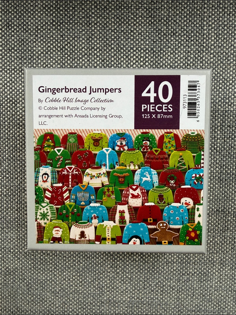 Wentworth Wooden Puzzles Gingerbread Jumpers 40-Piece Holiday Puzzle